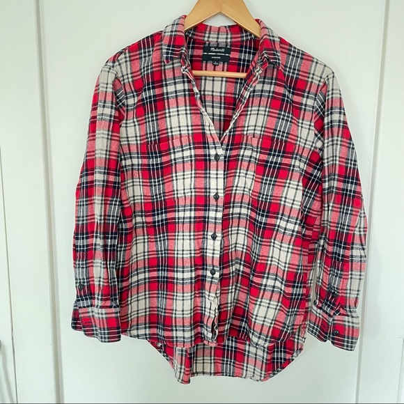 Madewell Oversized Ex-Boyfriend Flannel - Picture 4 of 6